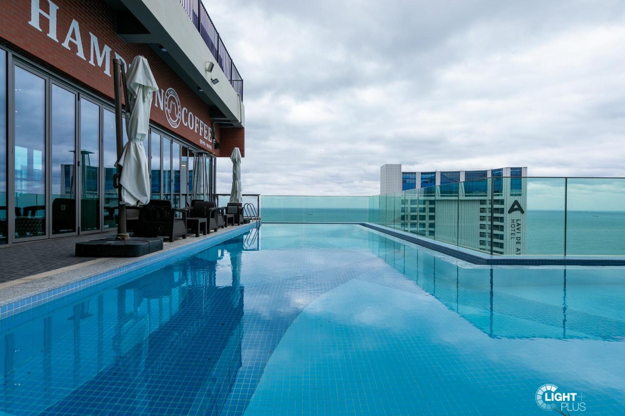 Hera Haeundae Beach Premium Ocean View # Sea View Busan Eksteriør bilde
