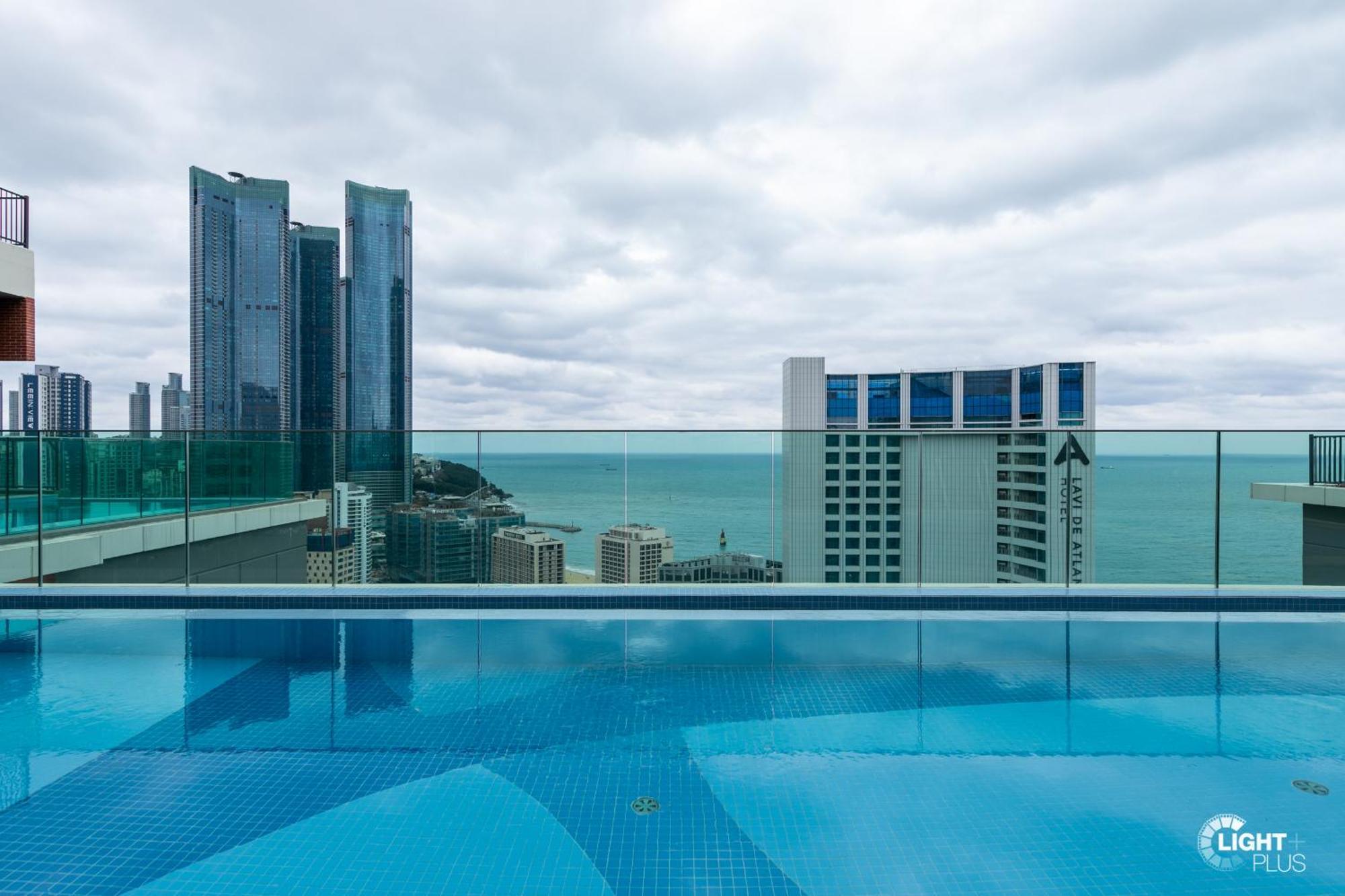 Hera Haeundae Beach Premium Ocean View # Sea View Busan Eksteriør bilde