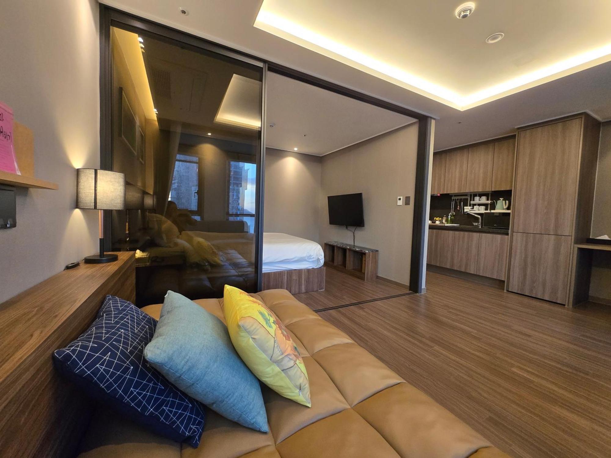 Hera Haeundae Beach Premium Ocean View # Sea View Busan Eksteriør bilde