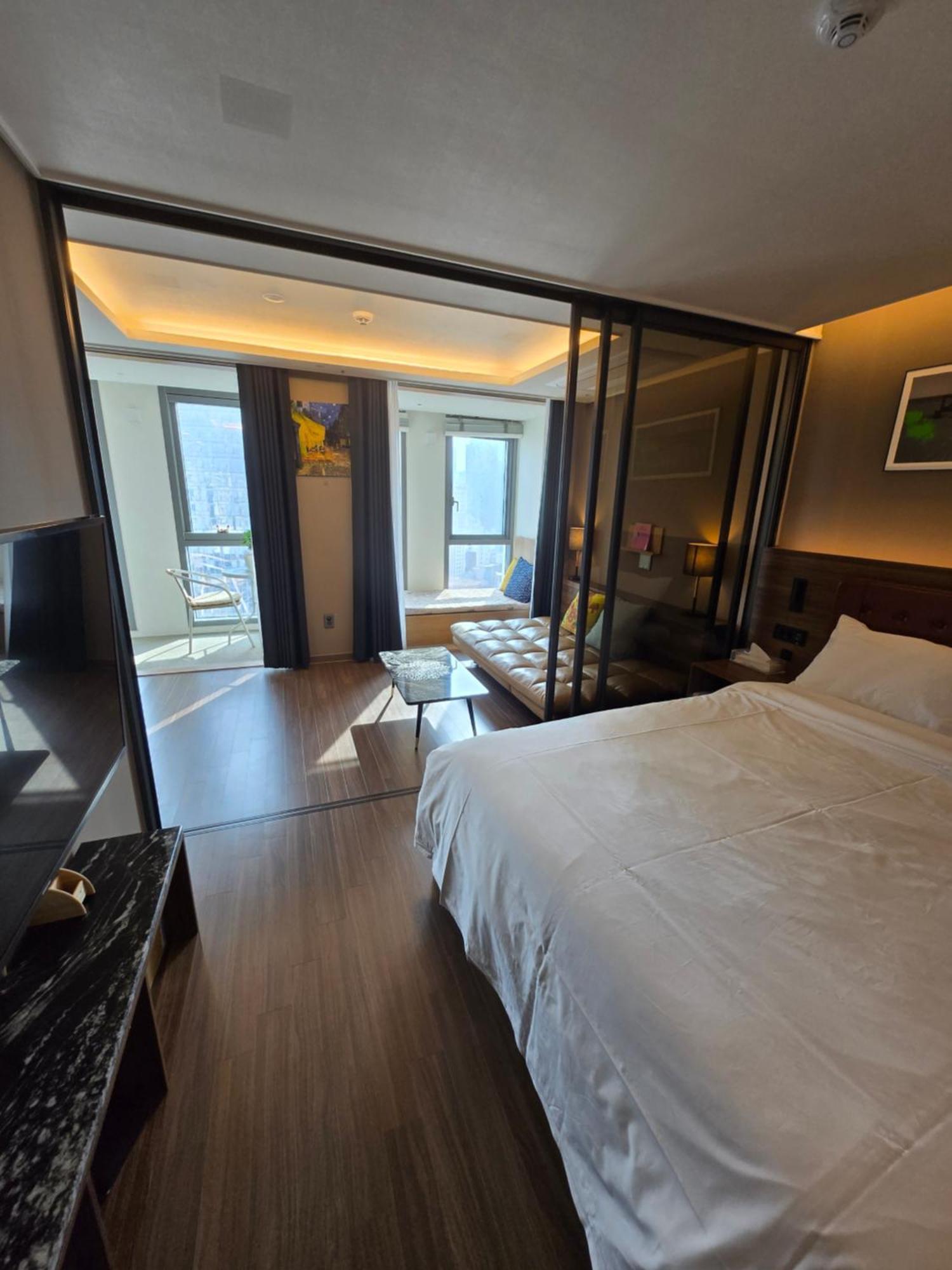 Hera Haeundae Beach Premium Ocean View # Sea View Busan Eksteriør bilde